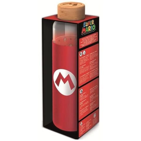 Bouteille En Verre - Super Mario - Mario Rouge 585 Ml